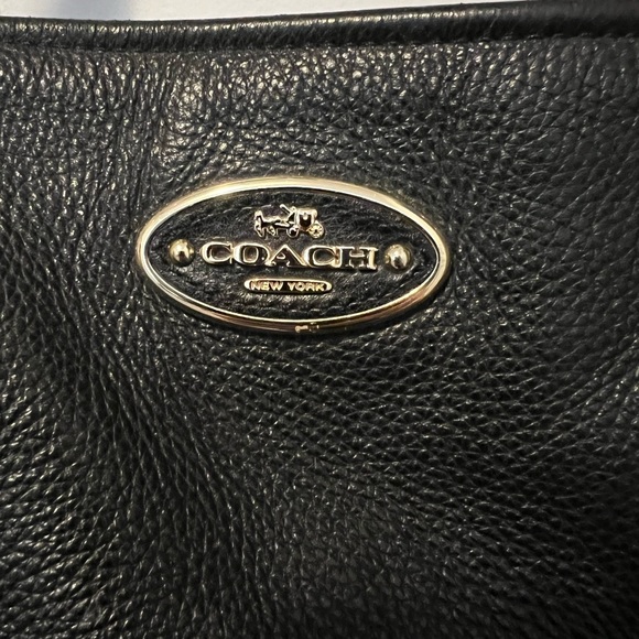 Genuine Leather Coach Tote - Picture 5 of 8